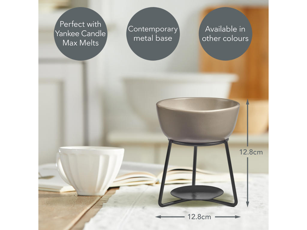 Yankee Candle Pebble Melt Warmer – Pure Cashmere Wax Melt Burner