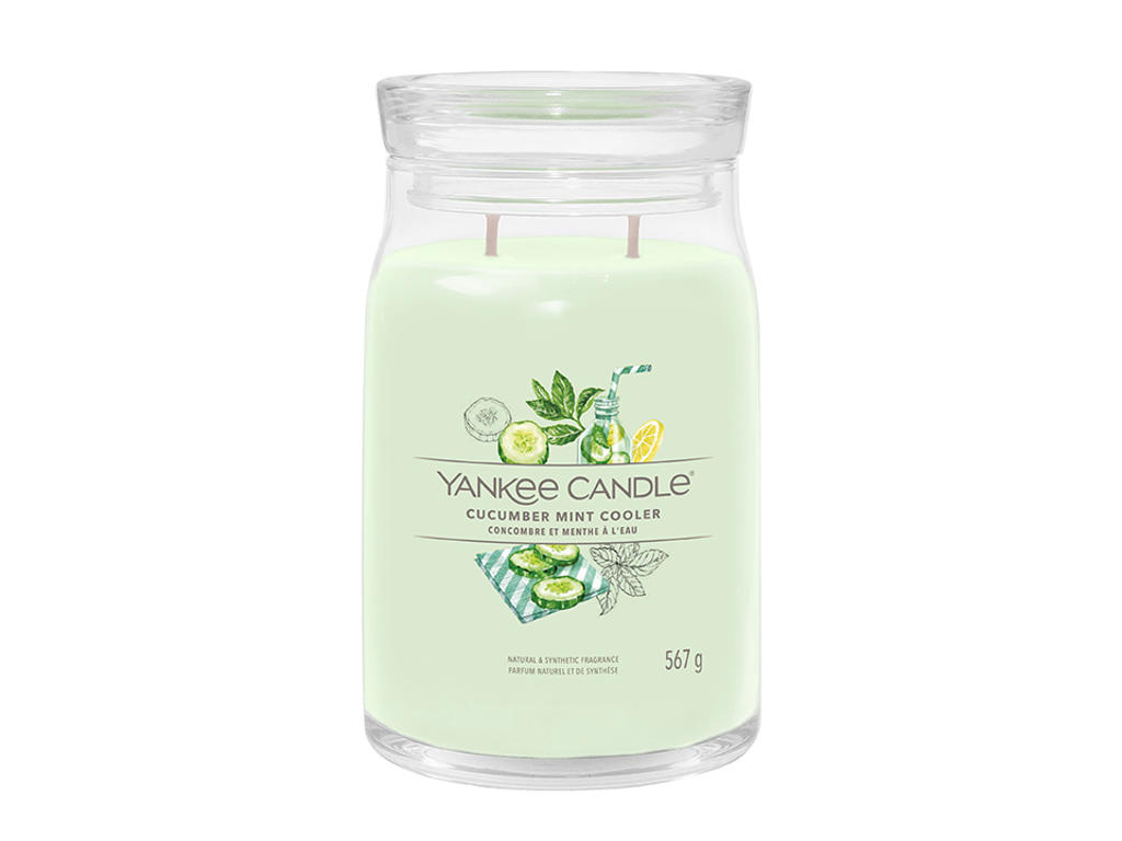 Yankee Candle Signature Duftlys Large - Cucumber Mint Cooler