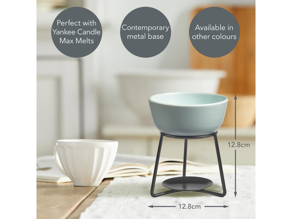 Yankee Candle Pebble Melt Warmer – Spa Blue Wax Melt Burner