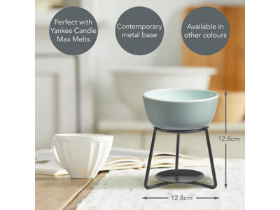 Yankee Candle Pebble Melt Warmer – Spa Blue Wax Melt Burner