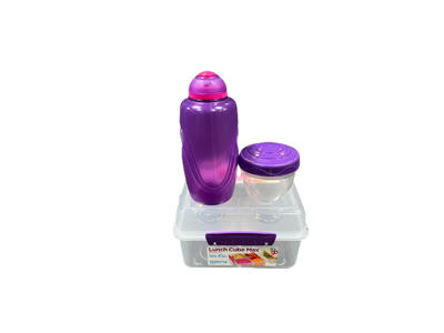 Sistema Lunch Cube Max -Bonus Bottle - Lilla