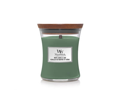 WoodWick Medium - Mint Leaves & Oak