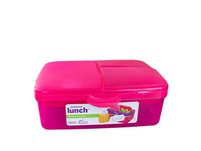 Sistema Slimline Quaddie Lunch 1,5Liter - Pink