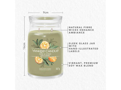 Yankee Candle Signature Duftlys - Large - Sage & Citrus